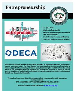 Entrepreneurship Course Flier